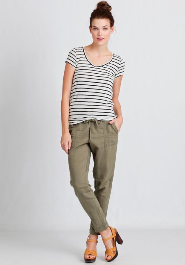 stripes and army green