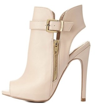 charlotte russe.belted zip-up booties