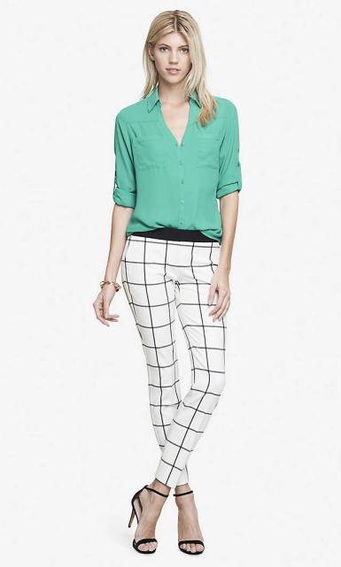 express.windowpane columnist pant