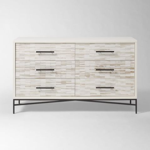 west elm.wood tiled dresser