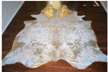 cowhide outlet.metallic hide